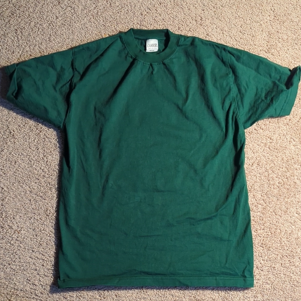 Classic Men's Crew Neck Tee in Deep Green